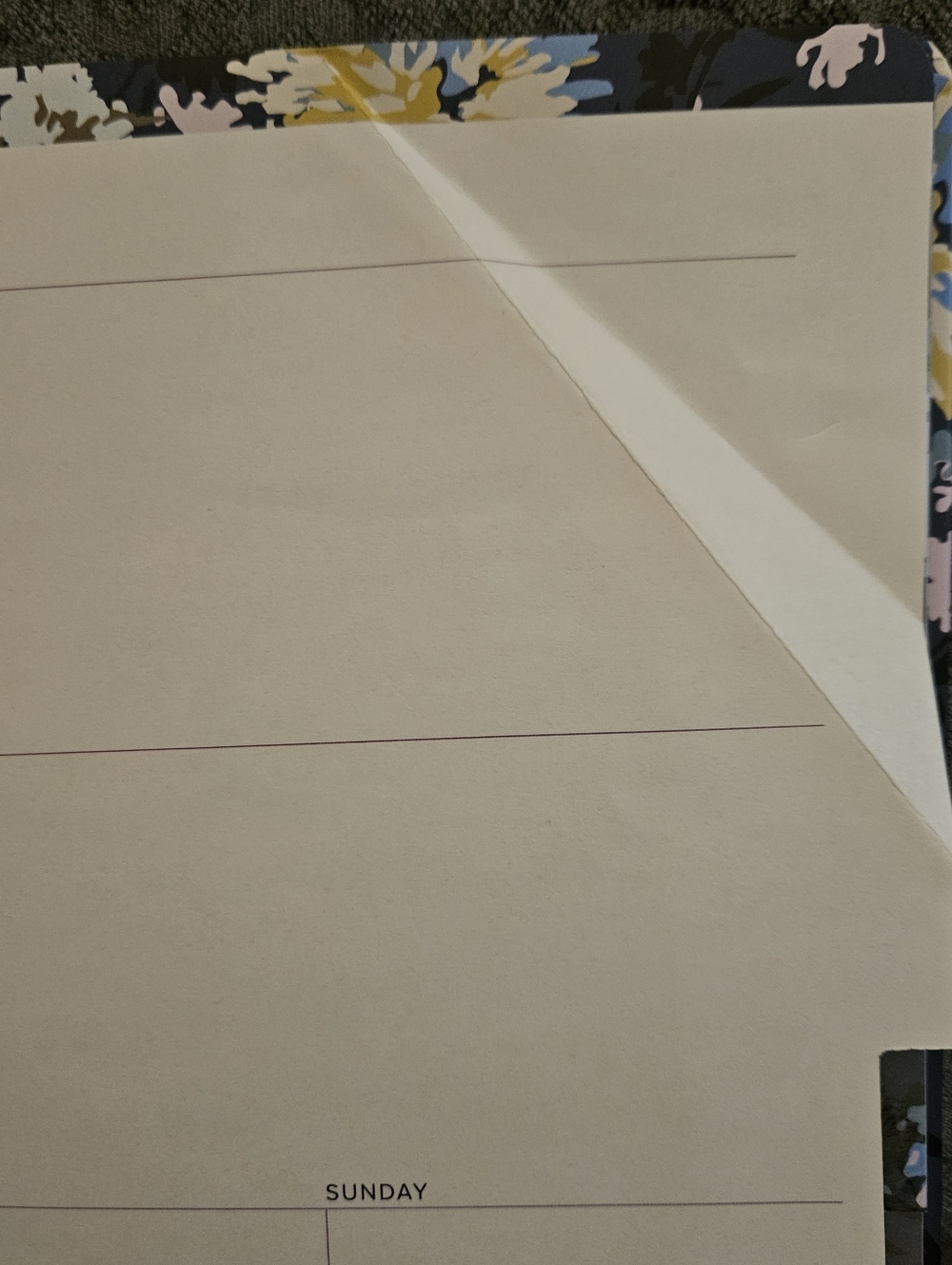 Vera Bradley Floral Spiral Non Dated Planner in Navy & Pastel NWT - Picture 14 of 15